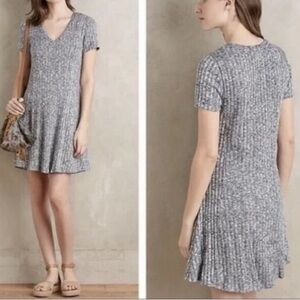 Dolan Left Coast Collection ribbed heathered stretch knit dress lined M